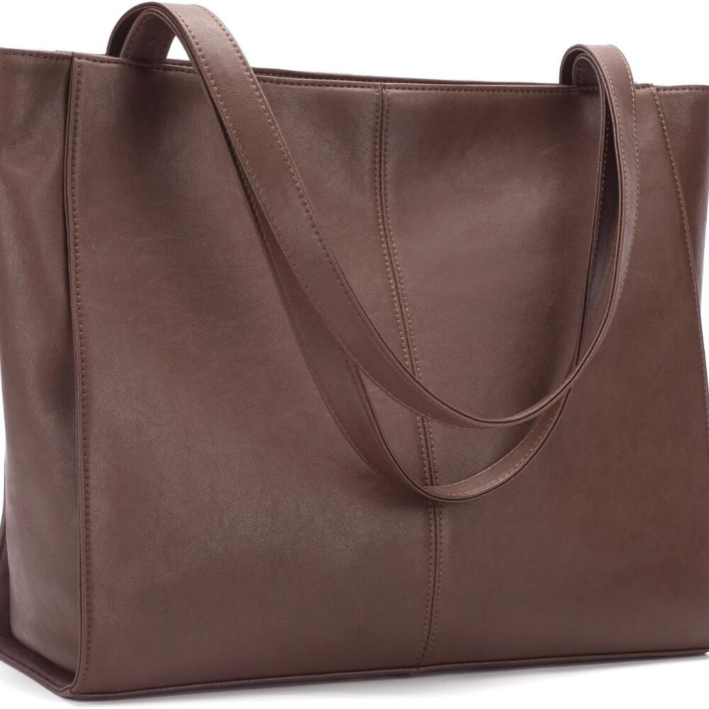 Genuine Leather Tote Bag for Women Work, Women's Leather Shoulder Bags Purses Sa